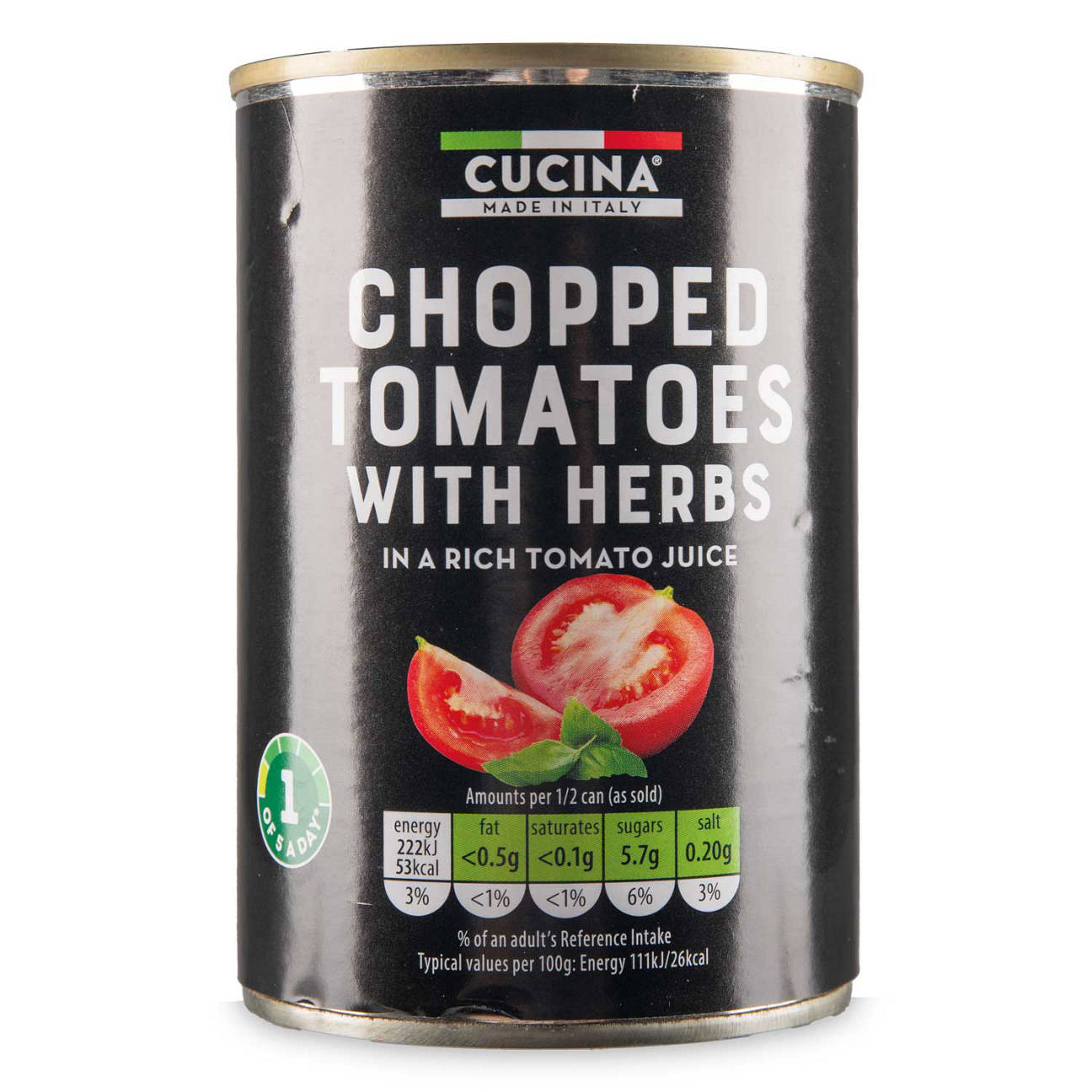 Chunky Chopped Tomatoes with Herbs in Tomato Juice | ALDI UK